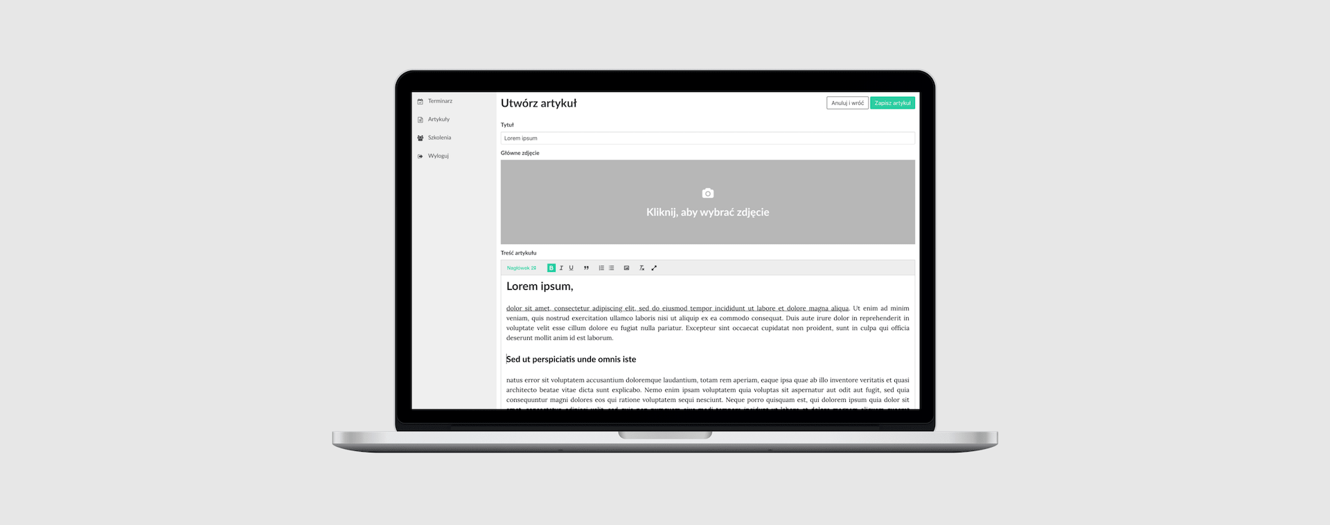 Vue.js admin panel - Blog
